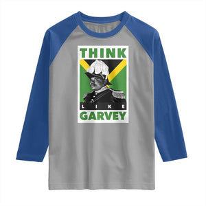 Pan Africanism Think Like Garvey Raglan Shirt Marcus Garvey Jamaica Flag TS12 Sport Gray Royal Print Your Wear