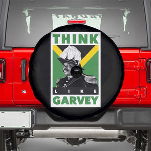 Pan Africanism Think Like Garvey Spare Tire Cover Marcus Garvey Jamaica Flag TS12 Black Print Your Wear