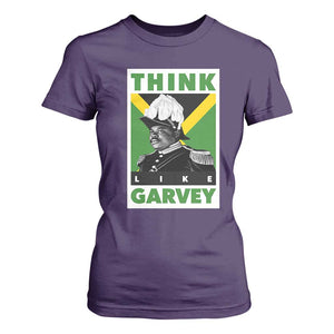 Pan Africanism Think Like Garvey T Shirt For Women Marcus Garvey Jamaica Flag TS12 Purple Print Your Wear