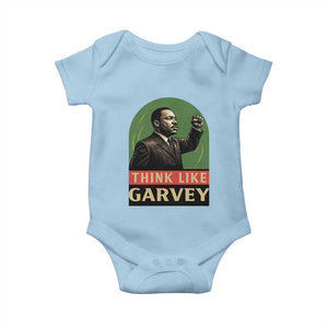Think Like Garvey Baby Onesie Civil Rights Leader Gift TS12 Light Blue Print Your Wear
