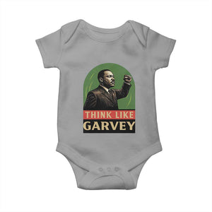 Think Like Garvey Baby Onesie Civil Rights Leader Gift TS12 Sport Gray Print Your Wear