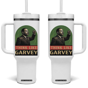 Think Like Garvey Tumbler With Handle Civil Rights Leader Gift TS12 One Size: 40 oz White Print Your Wear