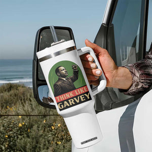 Think Like Garvey Tumbler With Handle Civil Rights Leader Gift TS12 Print Your Wear
