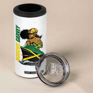 Marcus Garvey Jamaica Pride 4 in 1 Can Cooler Tumbler One God One Aim One Destiny TS12 Print Your Wear