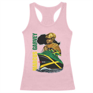 Marcus Garvey Jamaica Pride Racerback Tank Top One God One Aim One Destiny TS12 Light Pink Print Your Wear