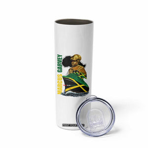 Marcus Garvey Jamaica Pride Skinny Tumbler One God One Aim One Destiny TS12 Print Your Wear
