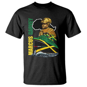 Marcus Garvey Jamaica Pride T Shirt One God One Aim One Destiny TS12 Black Print Your Wear