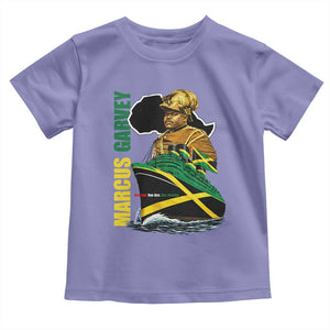 Marcus Garvey Jamaica Pride Toddler T Shirt One God One Aim One Destiny TS12 Violet Print Your Wear