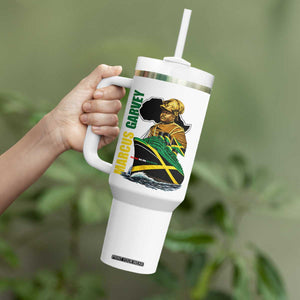Marcus Garvey Jamaica Pride Tumbler With Handle One God One Aim One Destiny TS12 Print Your Wear