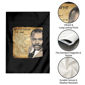 Marcus Garvey Garden Flag Strong Black History Leader TS12 Print Your Wear