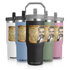 Marcus Garvey Flip Straw Tumbler Strong Black History Leader TS12 Print Your Wear
