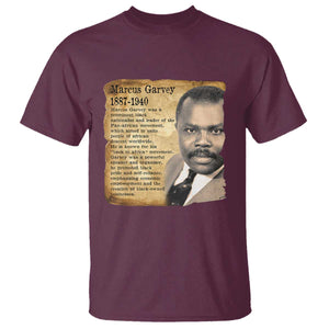 Marcus Garvey T Shirt Strong Black History Leader TS12 Maroon Print Your Wear