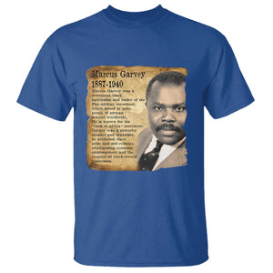 Marcus Garvey T Shirt Strong Black History Leader TS12 Royal Blue Print Your Wear