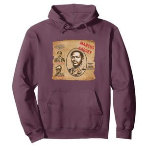 Marcus Garvey Hoodie First National Hero Of Jamaica Legacy TS12 Maroon Print Your Wear