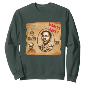 Marcus Garvey Sweatshirt First National Hero Of Jamaica Legacy TS12 Dark Forest Green Print Your Wear
