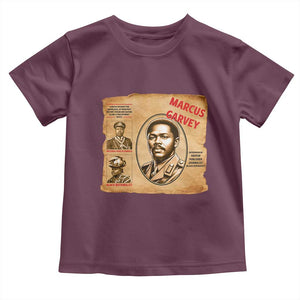 Marcus Garvey Toddler T Shirt First National Hero Of Jamaica Legacy TS12 Maroon Print Your Wear