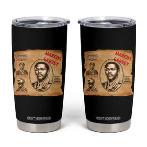 Marcus Garvey Tumbler Cup First National Hero Of Jamaica Legacy TS12 Black Print Your Wear