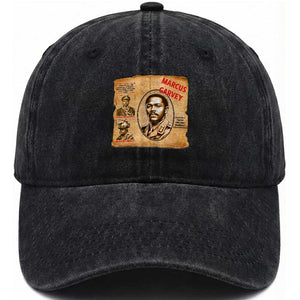 Marcus Garvey Washed Cotton Baseball Cap First National Hero Of Jamaica Legacy TS12 Print Your Wear