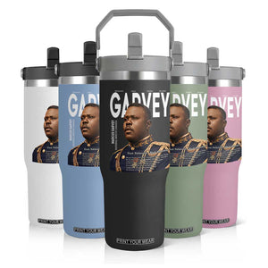 Vintage Black History Hero Marcus Garvey Flip Straw Tumbler Black Pride TS12 Print Your Wear