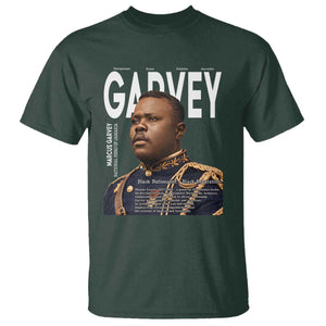 Vintage Black History Hero Marcus Garvey T Shirt Black Pride TS12 Dark Forest Green Print Your Wear