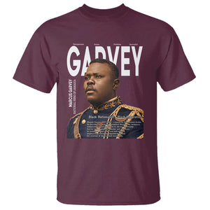 Vintage Black History Hero Marcus Garvey T Shirt Black Pride TS12 Maroon Print Your Wear