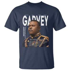 Vintage Black History Hero Marcus Garvey T Shirt Black Pride TS12 Navy Print Your Wear