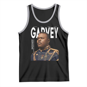 Vintage Black History Hero Marcus Garvey Tank Top Black Pride TS12 Black Athletic Heather Print Your Wear