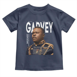 Vintage Black History Hero Marcus Garvey Toddler T Shirt Black Pride TS12 Navy Print Your Wear