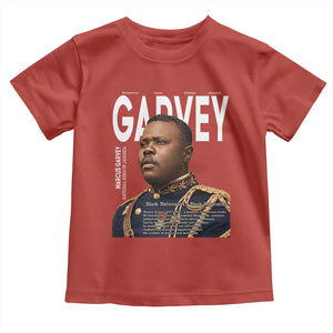 Vintage Black History Hero Marcus Garvey Toddler T Shirt Black Pride TS12 Red Print Your Wear