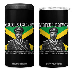 Marcus Garvey Liberation Quote 4 in 1 Can Cooler Tumbler Liberate The Minds Of Men TS12 One Size: 16 oz Black Print Your Wear