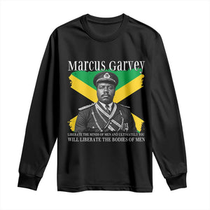 Marcus Garvey Liberation Quote Long Sleeve Shirt Liberate The Minds Of Men TS12 Black Print Your Wear