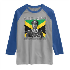 Marcus Garvey Liberation Quote Raglan Shirt Liberate The Minds Of Men TS12 Sport Gray Royal Print Your Wear