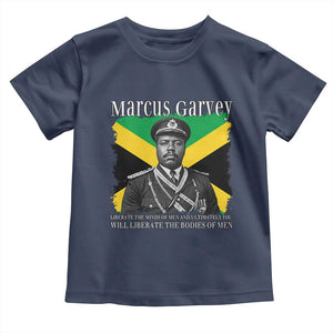 Marcus Garvey Liberation Quote Toddler T Shirt Liberate The Minds Of Men TS12 Navy Print Your Wear