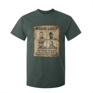 Vintage Marcus Garvey Quote T Shirt For Kid A People Without Knowledge Of Their Past TS12 Dark Forest Green Print Your Wear