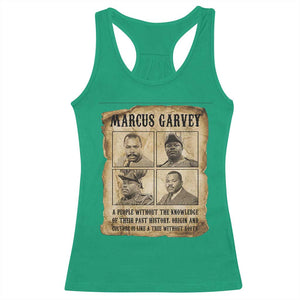 Vintage Marcus Garvey Quote Racerback Tank Top A People Without Knowledge Of Their Past TS12 Irish Green Print Your Wear