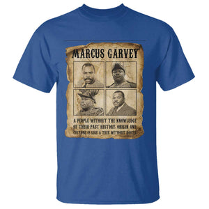Vintage Marcus Garvey Quote T Shirt A People Without Knowledge Of Their Past TS12 Royal Blue Print Your Wear