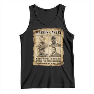Vintage Marcus Garvey Quote Tank Top A People Without Knowledge Of Their Past TS12 Black Print Your Wear