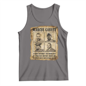 Vintage Marcus Garvey Quote Tank Top A People Without Knowledge Of Their Past TS12 Deep Heather Print Your Wear