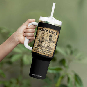 Vintage Marcus Garvey Quote Tumbler With Handle A People Without Knowledge Of Their Past TS12 Print Your Wear