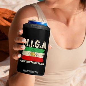 Make Iran Great Again 4 in 1 Can Cooler Tumbler Iran 2026 Resistance TS12 Print Your Wear