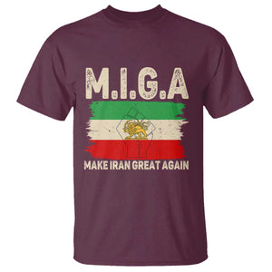 Make Iran Great Again T Shirt Iran 2026 Resistance TS12 Maroon Print Your Wear