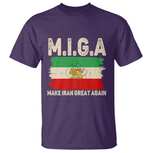 Make Iran Great Again T Shirt Iran 2026 Resistance TS12 Purple Print Your Wear