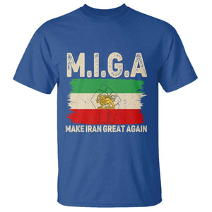 Make Iran Great Again T Shirt Iran 2026 Resistance TS12 Royal Blue Print Your Wear
