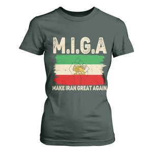 Make Iran Great Again T Shirt For Women Iran 2026 Resistance TS12 Dark Forest Green Print Your Wear