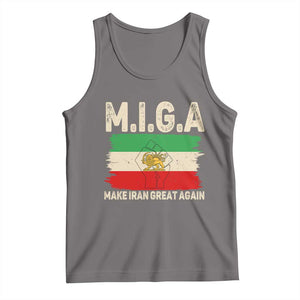 Make Iran Great Again Tank Top Iran 2026 Resistance TS12 Deep Heather Print Your Wear