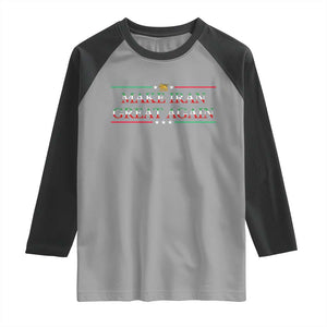 Make Iran Great Again Raglan Shirt Patriotic Iranian Gift TS12 Sport Gray Black Print Your Wear