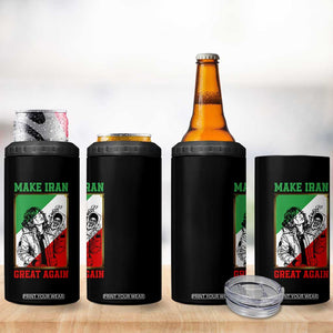Make Iran Great Again 4 in 1 Can Cooler Tumbler Patriotic Iranian Heritage Gift TS12 Print Your Wear