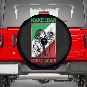 Make Iran Great Again Spare Tire Cover Patriotic Iranian Heritage Gift TS12 Black Print Your Wear
