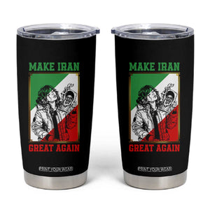Make Iran Great Again Tumbler Cup Patriotic Iranian Heritage Gift TS12 Black Print Your Wear