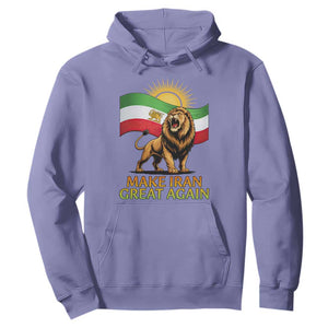 Patriotic Iranian Pride Gift Hoodie Make Iran Great Again TS12 Violet Print Your Wear